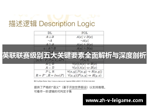 英联联赛级别五大关键要素全面解析与深度剖析